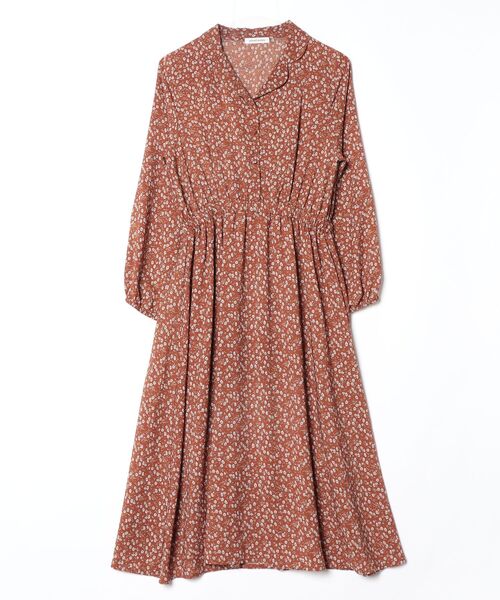 natural couture 「natural couture」 花柄長袖ワンピース FREE