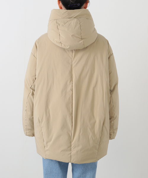 Spick & Span ベージュロングダウンジャケット spick and spanスピックアンドスパン フォックスファー ロングダウン