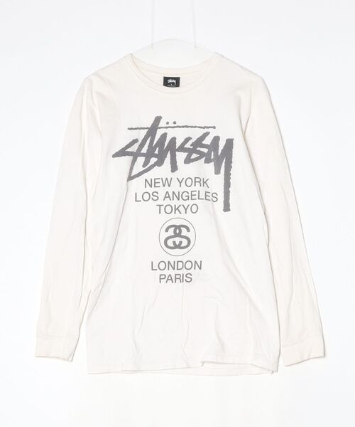 STUSSY（ステューシー） 長袖Tシャツ S ホワイト メンズ : ZOZOTOWN