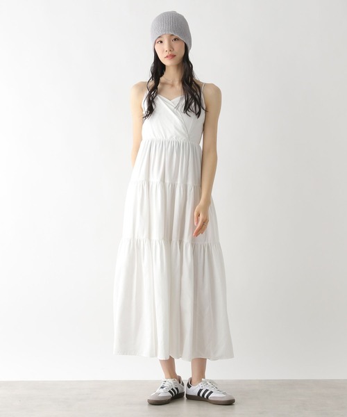 「Heather」 キャミソールワンピース FREE オフホワイト レディース_画像3