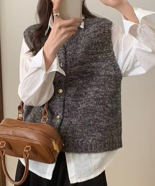 DAY CLOSET ベスト ジレ 「クルーネックタイプ」ヴィンテージ風