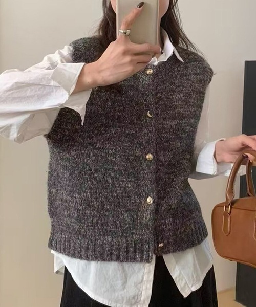 DAY CLOSET ベスト ジレ 「クルーネックタイプ」ヴィンテージ風