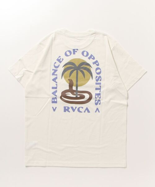 「RVCA」 半袖Tシャツ M ホワイト メンズ_画像3