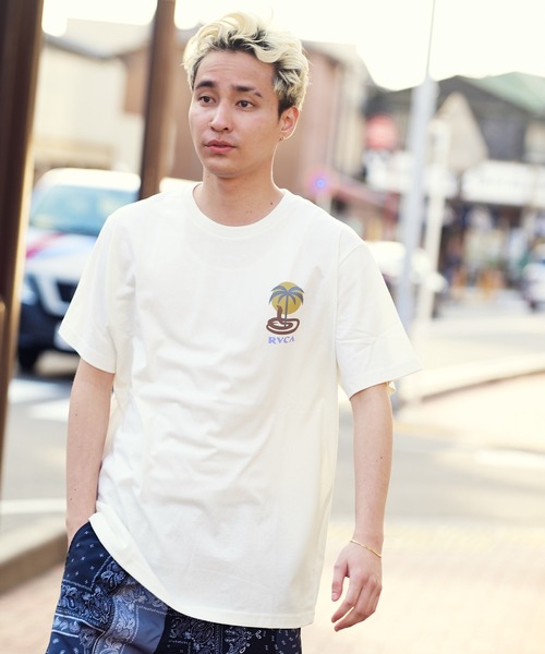 「RVCA」 半袖Tシャツ M ホワイト メンズ_画像5