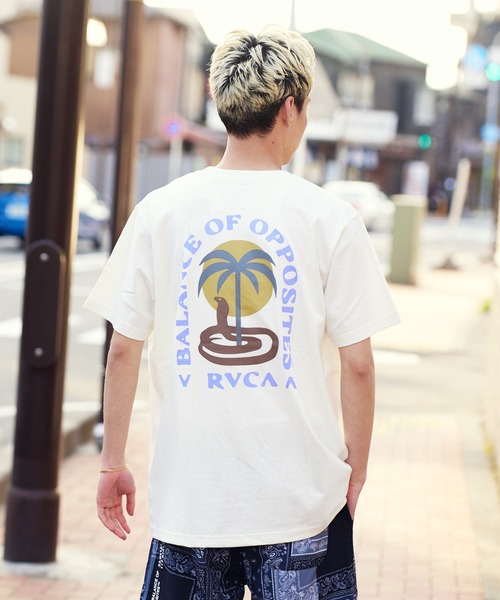 「RVCA」 半袖Tシャツ M ホワイト メンズ_画像9