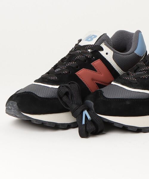 「New Balance」 ローカットスニーカー 24.0cm オリーブ メンズ_画像4
