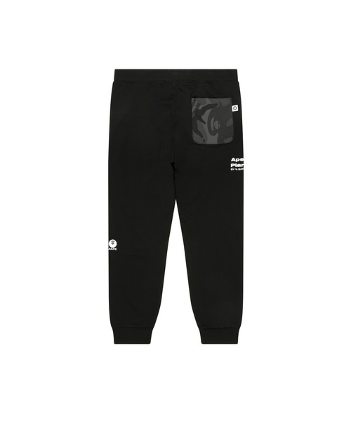 「AAPE BY A BATHING APE」 イージーパンツ SMALL ブラック メンズ_画像5