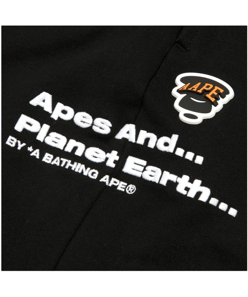 「AAPE BY A BATHING APE」 イージーパンツ SMALL ブラック メンズ_画像7