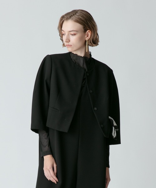 allureville（アルアバイル） ノーカラージャケット 1 ブラック