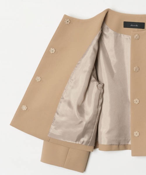 allureville（アルアバイル） ノーカラージャケット 1 ブラック