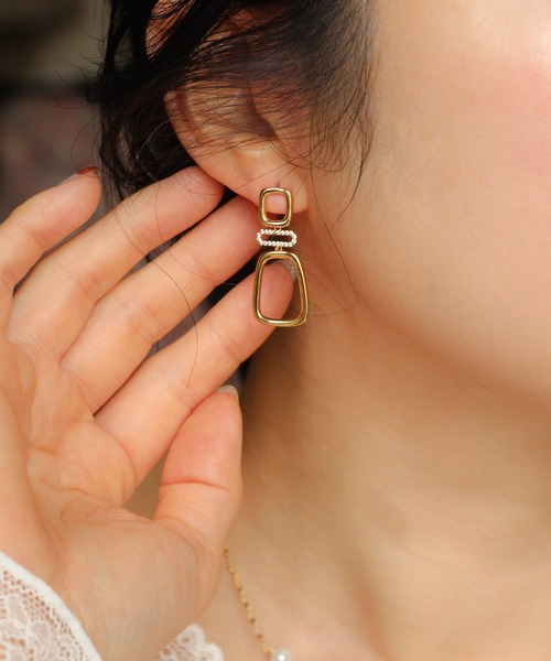 NOIR DE POUPEE（ノワールドプーペ） ピアス silver925 Quiet Shine