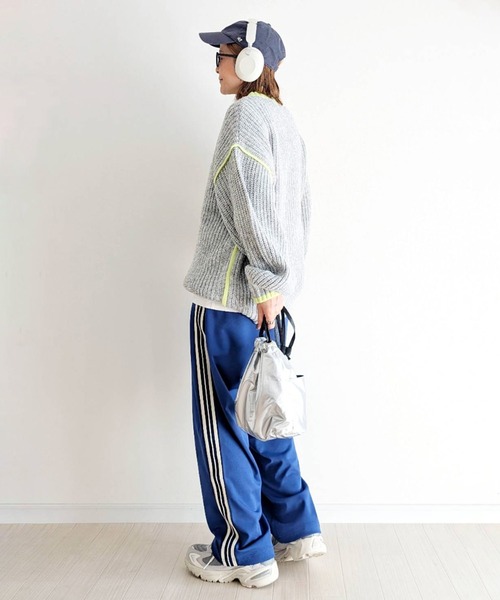 「notch.」 長袖ニット M ライトグレー レディース_画像4