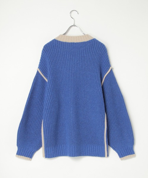 「notch.」 長袖ニット M ライトグレー レディース_画像7