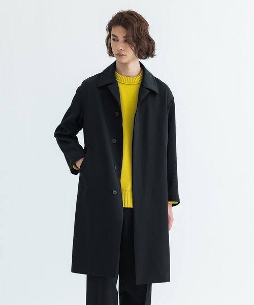 CITY（シティ） ステンカラーコート 2 ブラック メンズ : ZOZOTOWN