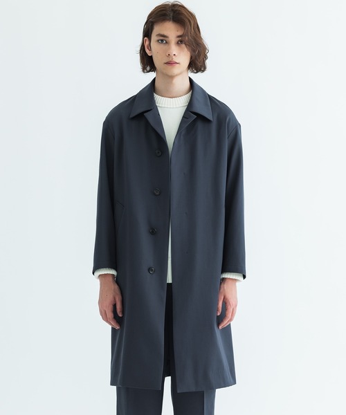 「CITY」 ステンカラーコート 2 ブラック メンズ_画像3