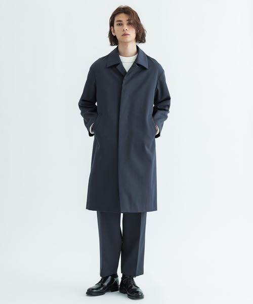 「CITY」 ステンカラーコート 2 ブラック メンズ_画像7