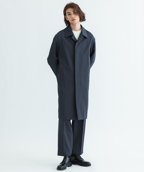 「CITY」 ステンカラーコート 2 ブラック メンズ_画像8