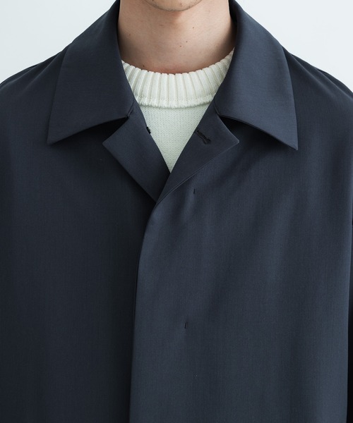 「CITY」 ステンカラーコート 2 ブラック メンズ_画像9