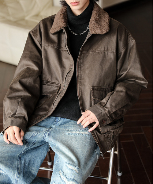 NEOS（KOKUYO） ブルゾン アウター 「neos」ルーズシルエット 襟ボア