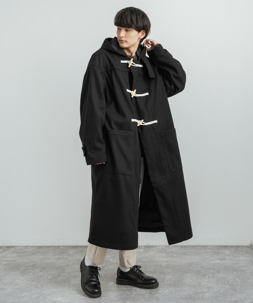 「Rocky Monroe」 「Beno」ダッフルコート L ブラック メンズ_画像2