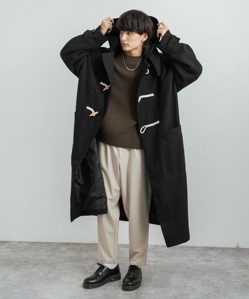 「Rocky Monroe」 「Beno」ダッフルコート L ブラック メンズ_画像5