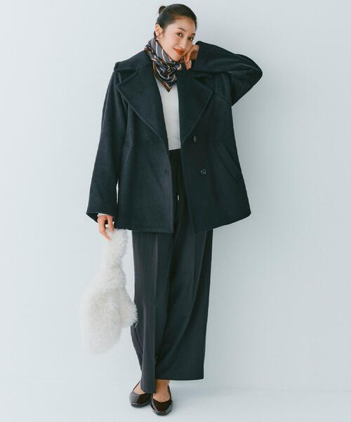 「OPAQUE.CLIP」 ピーコート 36 ベージュ レディース_画像5