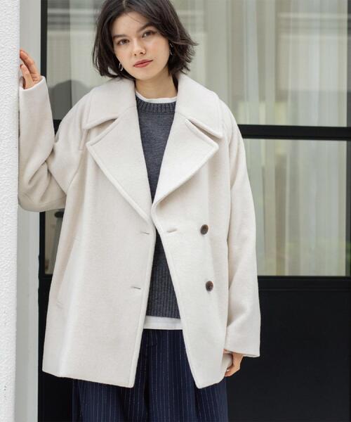 「OPAQUE.CLIP」 ピーコート 36 ベージュ レディース_画像7