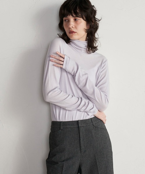 「la.f…」 長袖カットソー 9号 ホワイト レディース_画像4