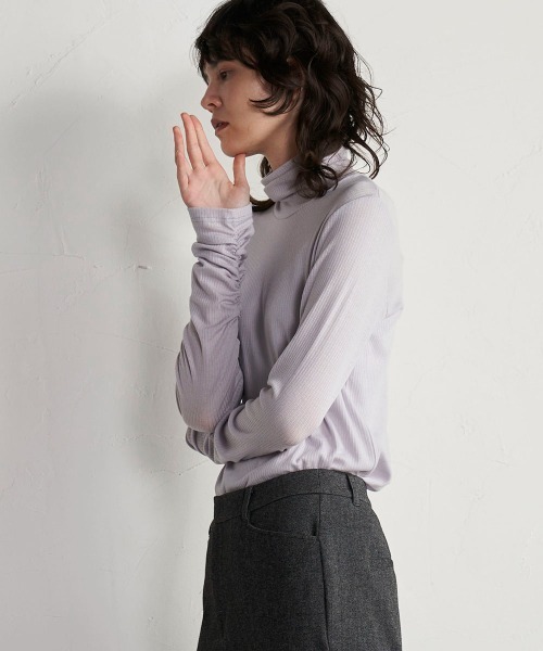 「la.f…」 長袖カットソー 9号 ホワイト レディース_画像5