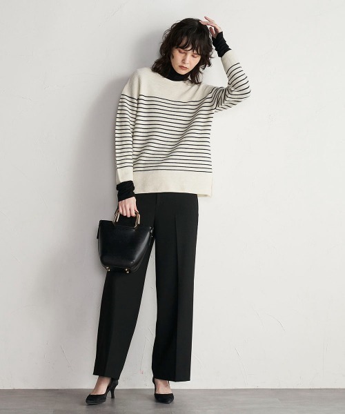 「la.f…」 長袖カットソー 9号 ホワイト レディース_画像6