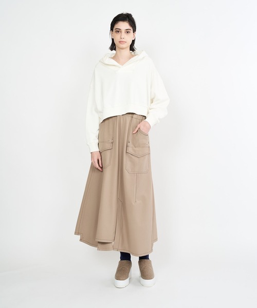 「gomme」 プルオーバーパーカー MEDIUM ブラック レディース_画像2