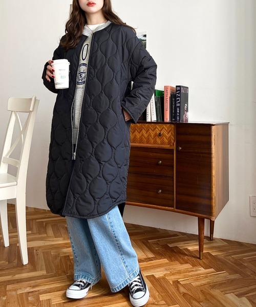 「moment+」 コート M ブラック レディース_画像3