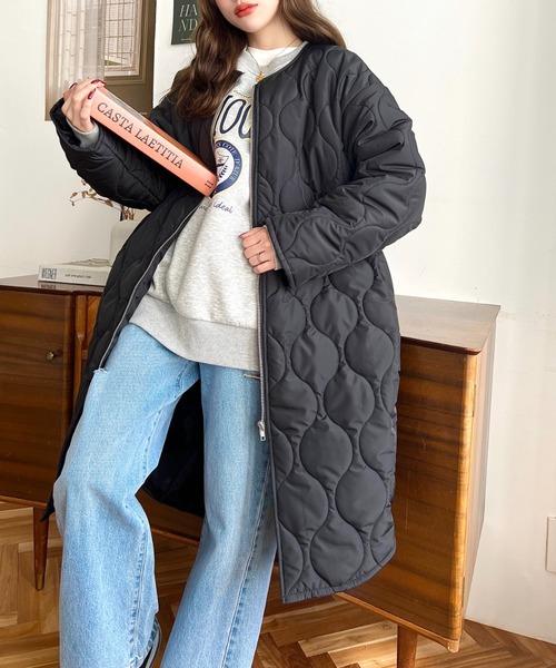 「moment+」 コート M ブラック レディース_画像5