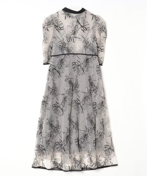 Leja（レジャ） 総レース袖ケープ風 マーメイドシルエットワンピース Mサイズ Leja 総レース袖ケープ風マーメイドシルエットワンピース Mサイズ