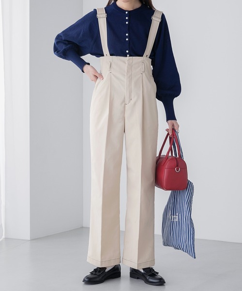 「BONLECILL」 パンツ L カーキ レディース_画像7