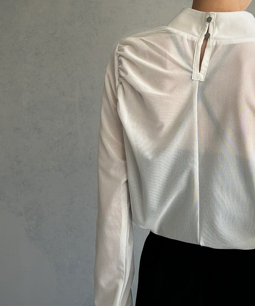 「&g'aime」 長袖ブラウス FREE ホワイト レディース_画像2