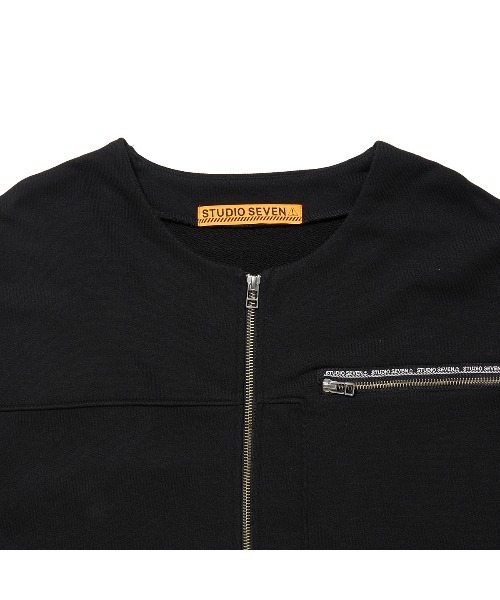「STUDIO SEVEN」 カーディガン MEDIUM ブラック メンズ_画像4