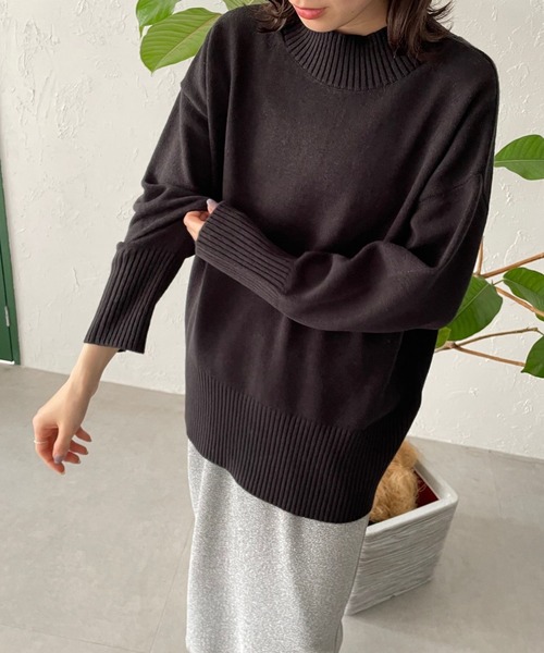 「LOWRYS FARM」 長袖ニット FREE ブルー レディース_画像3