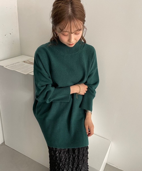 「LOWRYS FARM」 長袖ニット FREE ブルー レディース_画像4