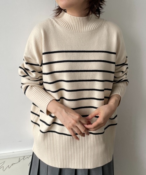 「LOWRYS FARM」 長袖ニット FREE ブルー レディース_画像7