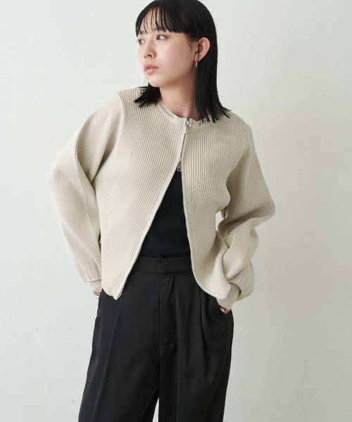 「Aunt Marie's」 ニットカーディガン FREE ブラック レディース_画像7