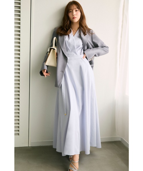 FRAY I.D（フレイ・アイディー） ワンピース カシュクールベルトタック