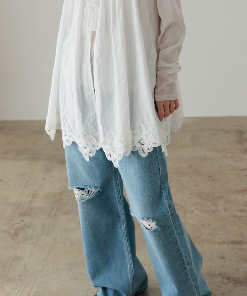lowrysfarm ２ＷＡＹバテンレースミニワンピース LOWRYS FARM｜2WAYバテンレースミニワンピース | Rakuten Fashion(楽天