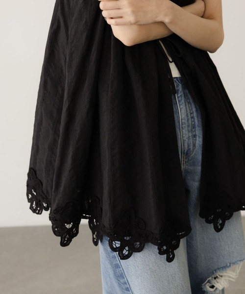 LOWRYSFARM 2WAYバテンレースミニワンピース♪ブラック♪新品未使用 LOWRYS FARM（ローリーズファーム） ワンピース 2WAYバテンレース