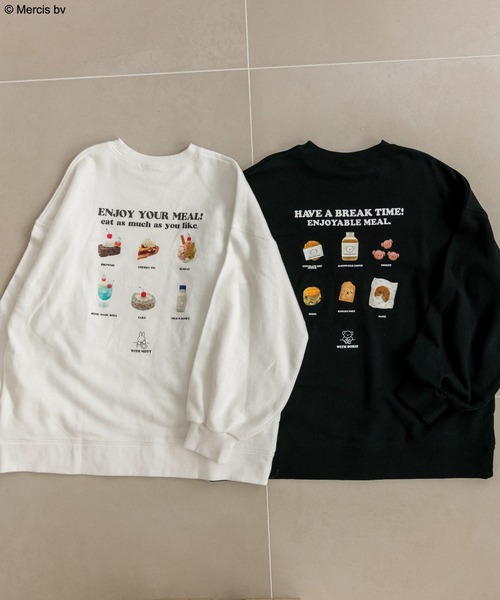 「Miffy」 スウェットカットソー「OLIVE des OLIVEコラボ」 FREE オフホワイト レディース_画像3