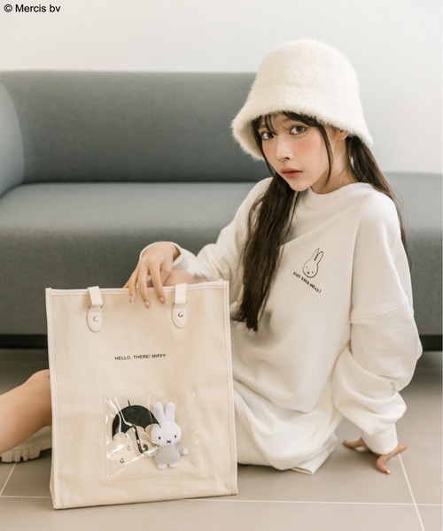 「Miffy」 スウェットカットソー「OLIVE des OLIVEコラボ」 FREE オフホワイト レディース_画像5