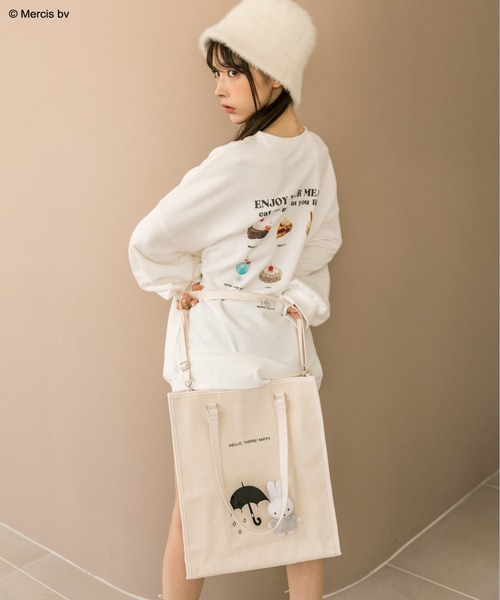 「Miffy」 スウェットカットソー「OLIVE des OLIVEコラボ」 FREE オフホワイト レディース_画像7