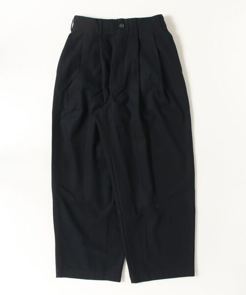 パンツ 「my beautiful landlet」 HIGH-TWIST TWILL TUCK WIDE PANTS メンズ レディースの画像
