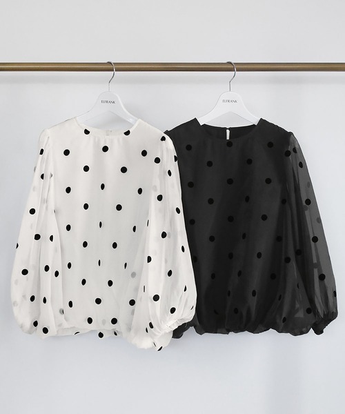 「ELFRANK」 長袖ブラウス FREE ブラック レディース_画像4