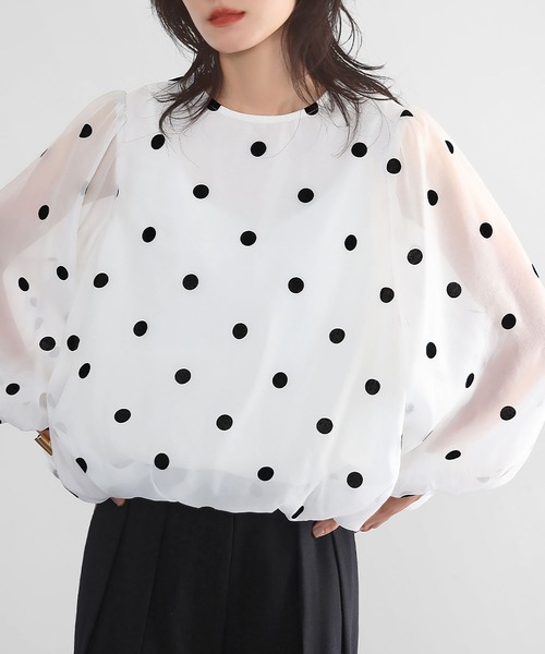 「ELFRANK」 長袖ブラウス FREE ブラック レディース_画像5